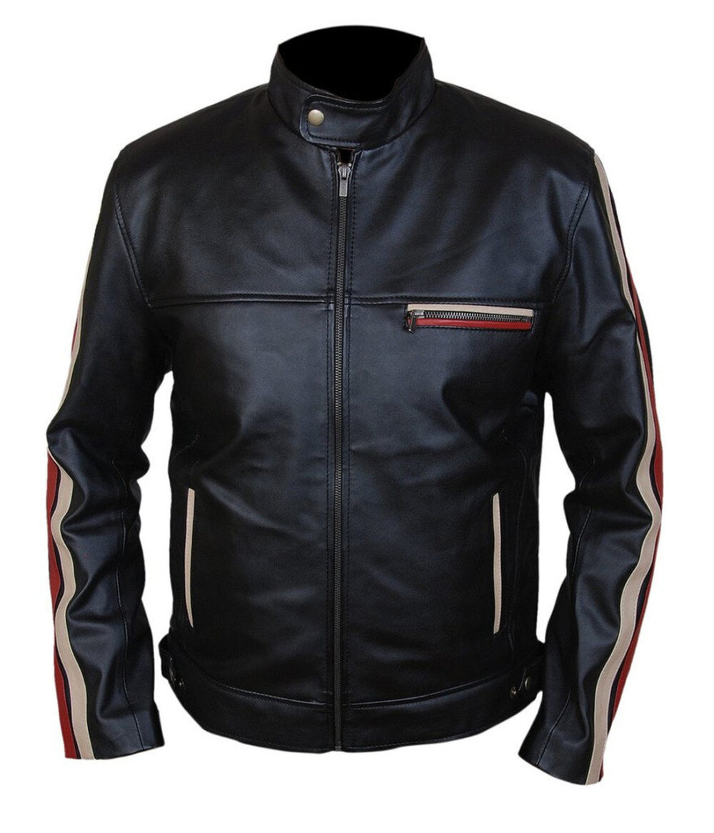 Timeless Elegance: Retro Cafe Racer Leather Jacket
